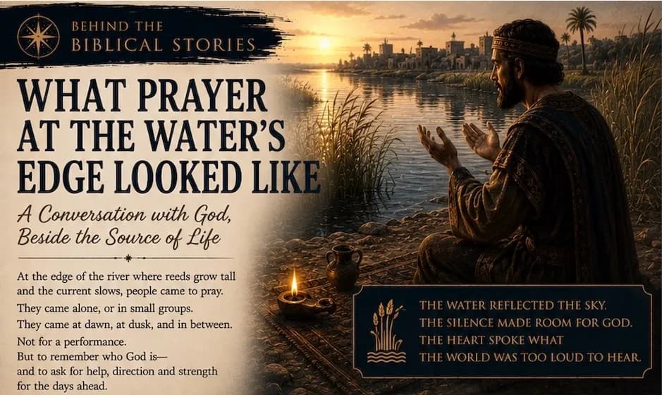 What Prayer at the Water's Edge Looked Like